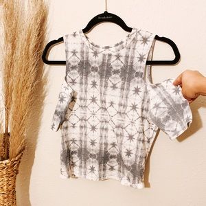 Off the shoulder tye dye top